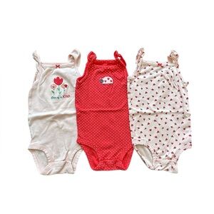 Carter’s Ladybug Bodysuits (3-Pack) 🐞